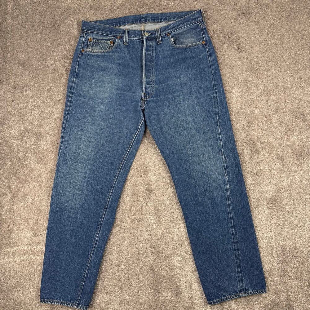 Levis 501 Redline Selvedge Denim Jeans 1970s Size 34 Vintage